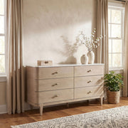 Lucaire 6-drawer Dresser Cabinet Sandstone - 225183