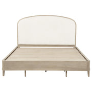Lucaire California King Upholstered Panel Bed Sandstone - 225181KW