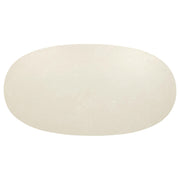 Lucaire Oval Cultured Marble Top Coffee Table Honed Cream and Sandstone - 706748