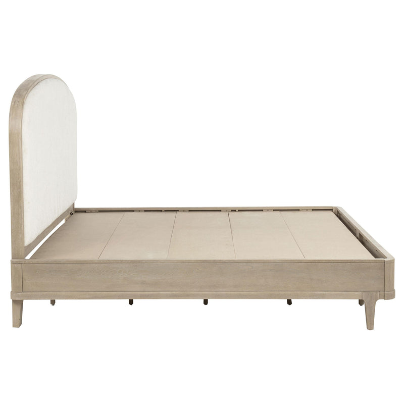 Lucaire Queen Upholstered Panel Bed Sandstone - 225181Q