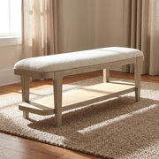 Lucaire Upholstered Bedroom Bench Sandstone - 225186