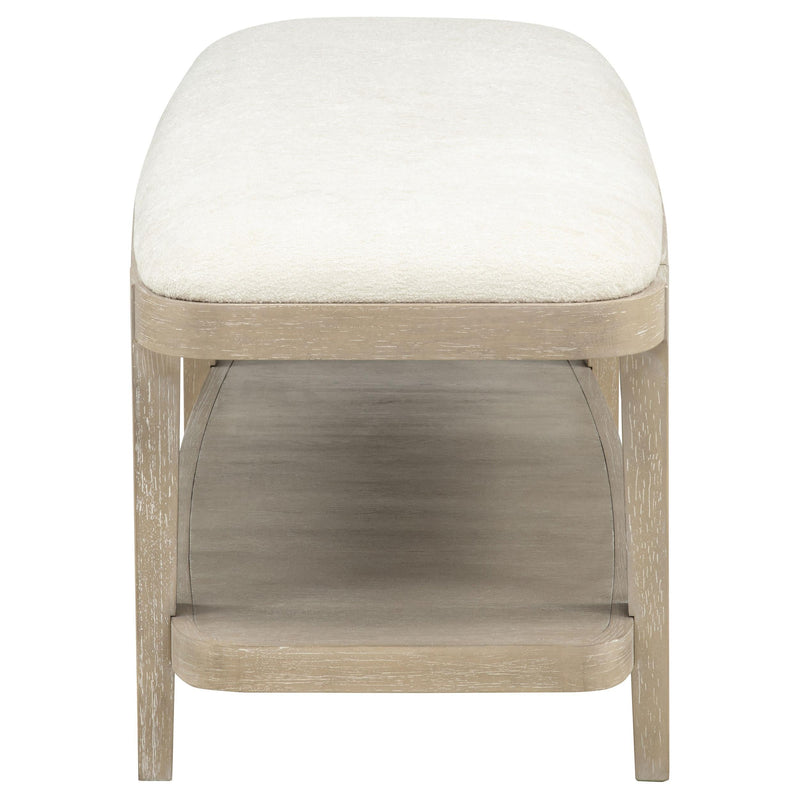 Lucaire Upholstered Bedroom Bench Sandstone - 225186
