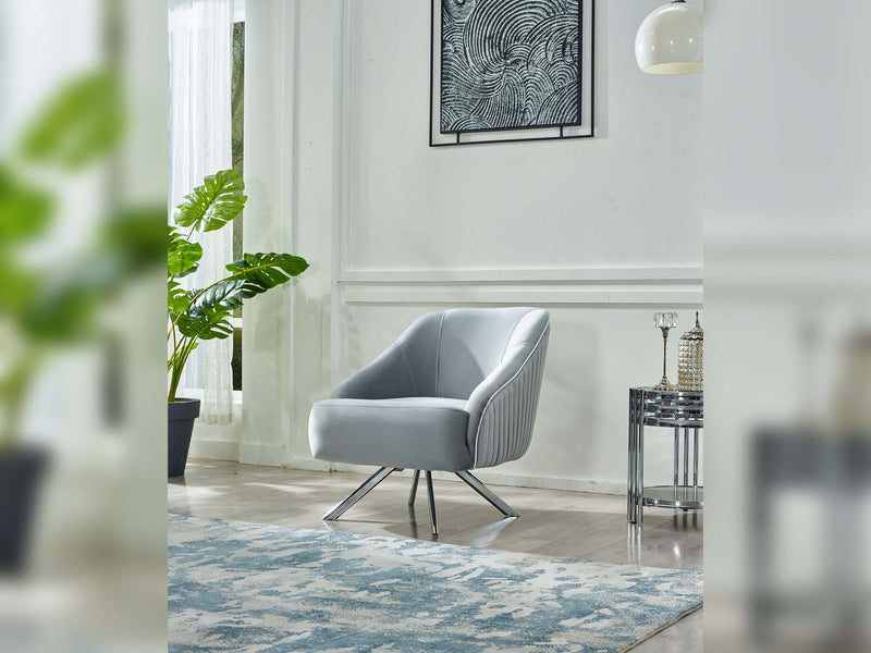 Lucas Chair Light Grey in Light Grey - 101-LUC-GRC600-1