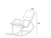 Lucas Rocking Chair Fume in Fume - 701-ROC-FUME