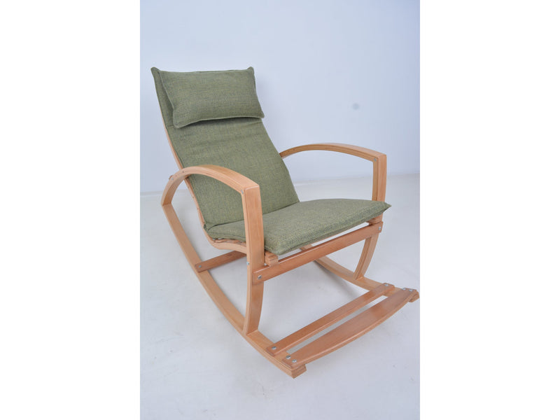 Lucas Rocking Chair Fume in Green - 701-ROC-GRE