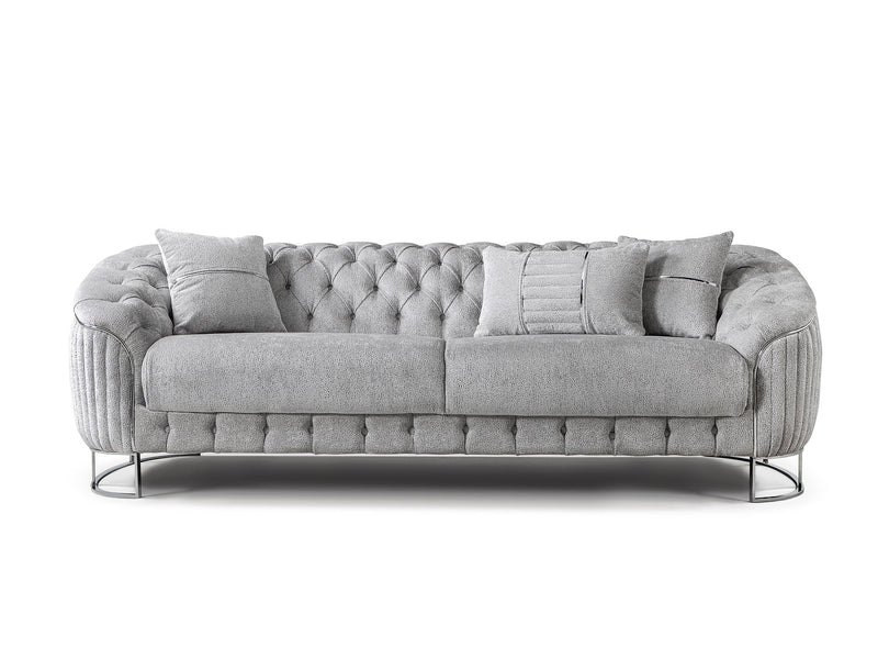 Lucas Stationary Loveseat in Beige - 200-ST-LUC-TURKO276-2