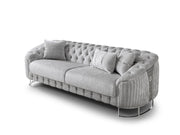 Lucas Stationary Loveseat in Grey - 200-ST-LUC-HENRY04-2