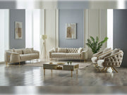 Lucas Stationary Sofa Cream in Cream - 101-LUC-LV938-3