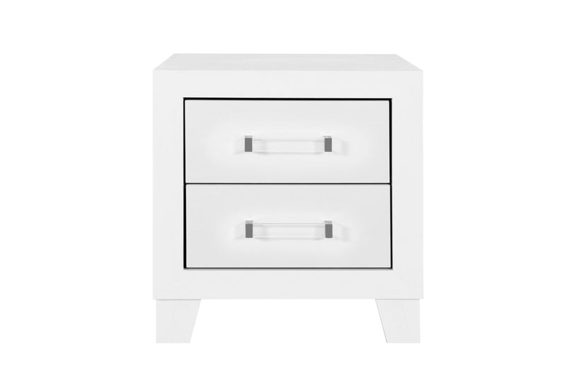 Luccia White Nightstand - LUCCIA-WHITE-NS