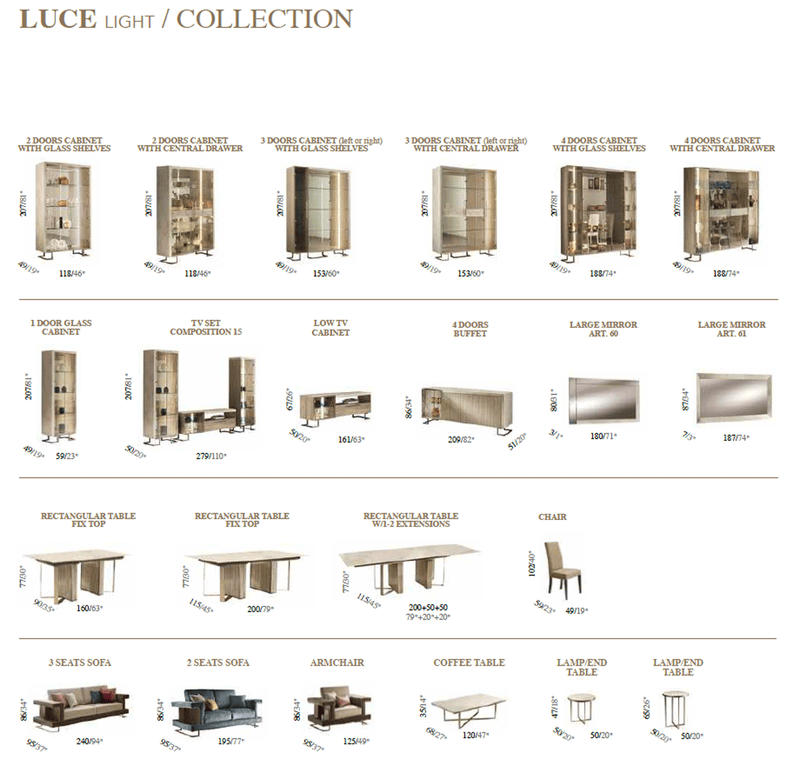 Luce Dining room SET - p13202