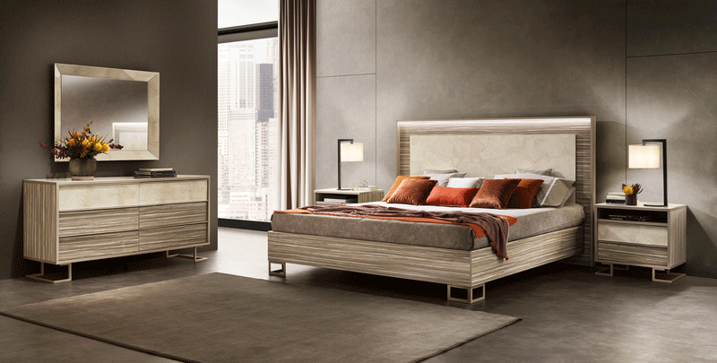 Luce Light Bedroom W/ Light Set - DMV Furniture