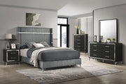 Lucia 2-drawer Nightstand Bedside Table Black - 224992