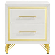 Lucia 4-piece Queen Bedroom Set Beige and White - 224731Q-S4