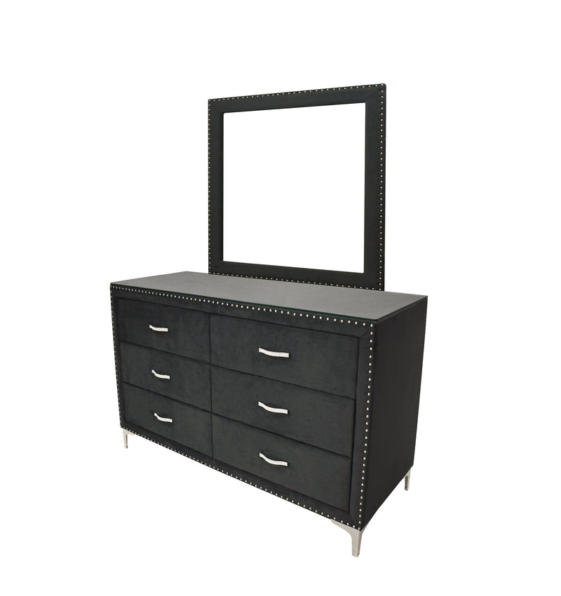 Lucinda Black Upholstered Wingback Panel Bedroom Set - DMV FurnitureBedroom Set