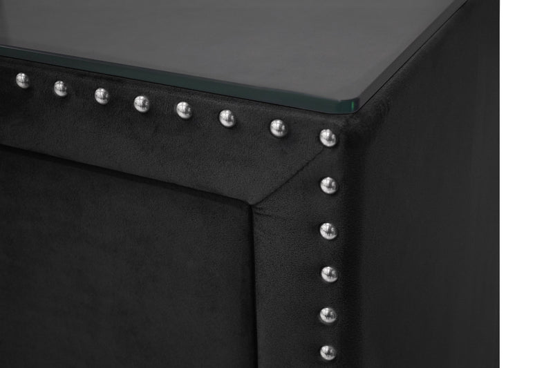 Lucinda Black Upholstered Wingback Panel Bedroom Set - DMV FurnitureBedroom Set