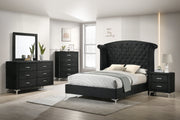 Lucinda Black Upholstered Wingback Panel Bedroom Set - DMV FurnitureBedroom Set