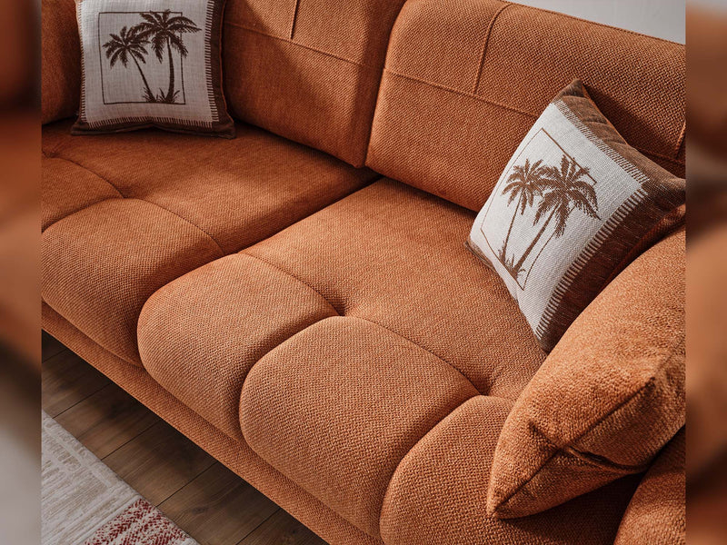 Lugano 3-pieces (Sofa & Loveseat & Relax Chair) Livingroom in Cream - Brick - 200-ELIF-LUG-A227-321R