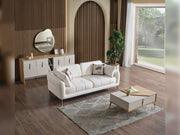 Lugano 3-pieces (Sofa & Loveseat & Relax Chair) Livingroom in Cream - Brick - 200-ELIF-LUG-A227-321R