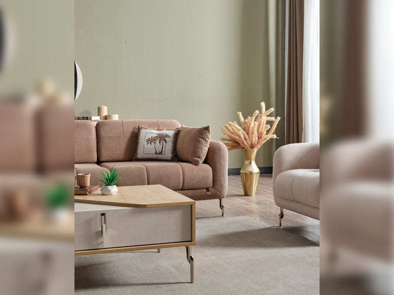 Lugano 3-pieces (Sofa & Loveseat & Relax Chair) Livingroom in Dark Grey - Light Grey - 200-ELIF-LUG-A226-321R