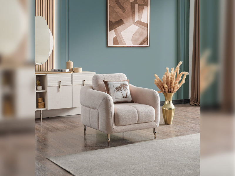 Lugano 3-pieces (Sofa & Loveseat & Relax Chair) Livingroom in Dark Grey - Light Grey - 200-ELIF-LUG-A226-321R