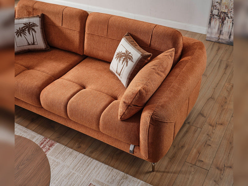 Lugano 3-pieces (Sofa & Loveseat & Relax Chair) Livingroom in Dark Grey - Light Grey - 200-ELIF-LUG-A226-321R