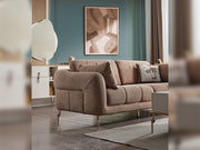 Lugano 3-pieces (Sofa & Loveseat & Relax Chair) Livingroom in Dark Grey - Light Grey - 200-ELIF-LUG-A226-321R