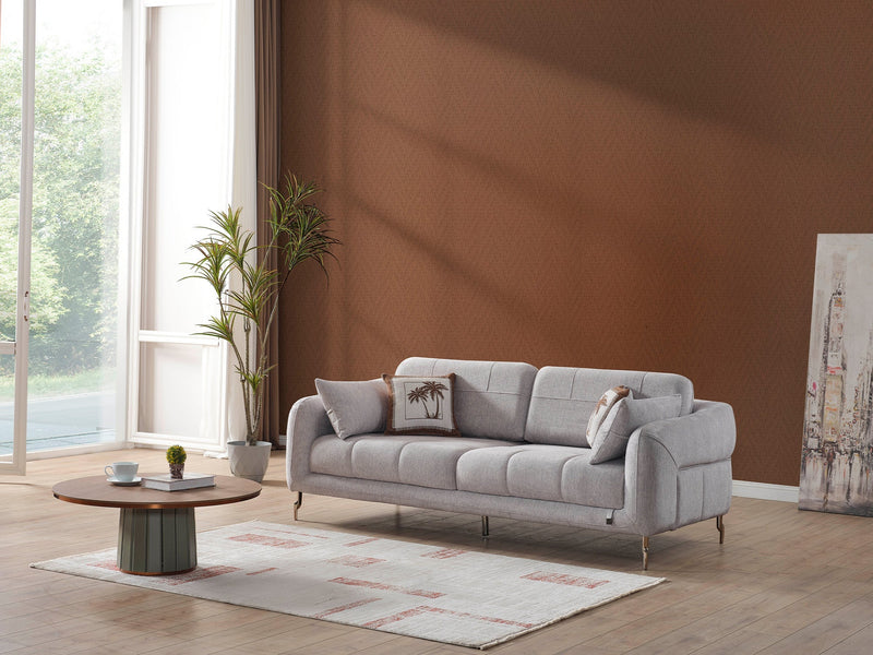 Lugano 3-pieces (Sofa & Loveseat & Relax Chair) Livingroom in White - 200-ELIF-LUG-A225-321R