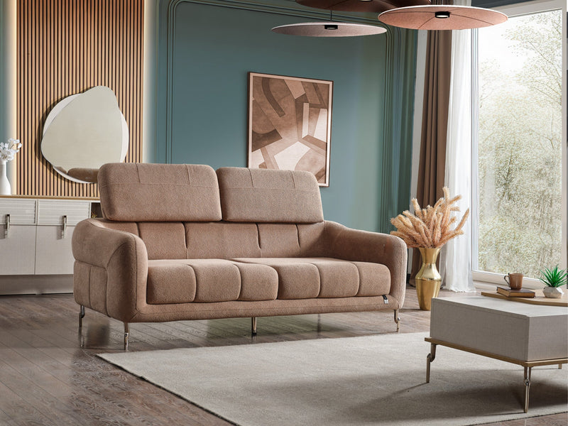 Lugano 3-pieces (Sofa & Loveseat & Relax Chair) Livingroom in White - 200-ELIF-LUG-A225-321R