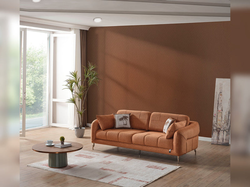 Lugano Convertible Loveseat in Brown - 200-ELIF-LUG-A224-2