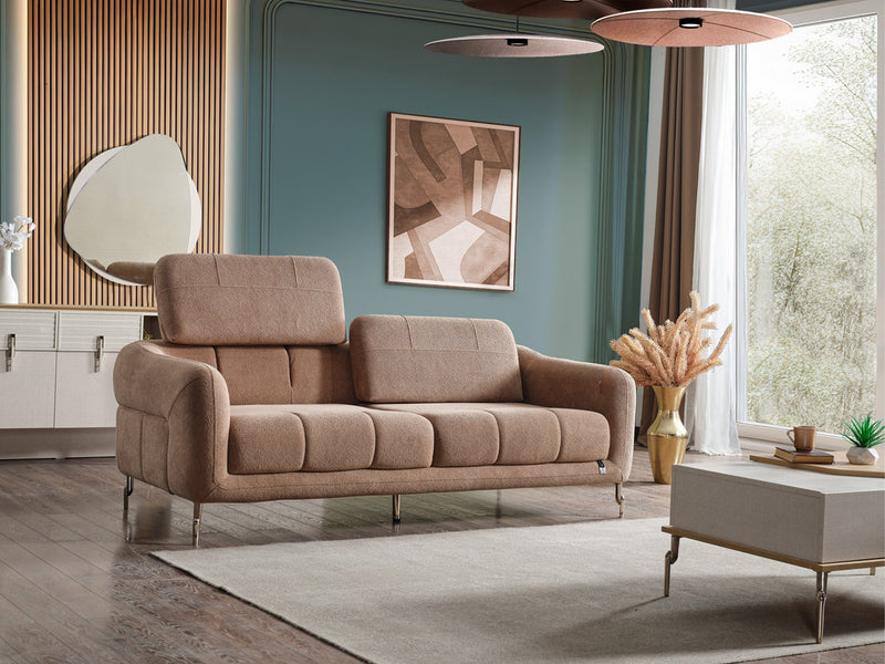 Lugano Convertible Loveseat in Brown - 200-ELIF-LUG-A224-2