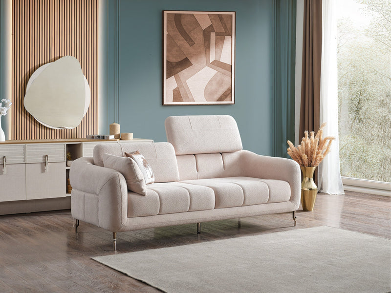 Lugano Convertible Loveseat in Cream - 200-ELIF-LUG-A227-2