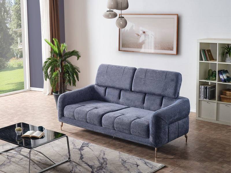 Lugano Convertible Loveseat in Dark Grey - 200-ELIF-LUG-A226-2