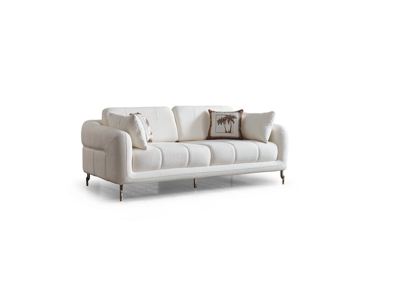 Lugano Convertible Loveseat in White - 200-ELIF-LUG-A225-2