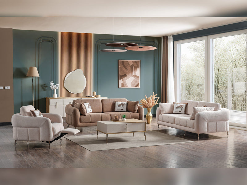 Lugano Convertible Sofa in Dark Grey - 200-ELIF-LUG-A226-3