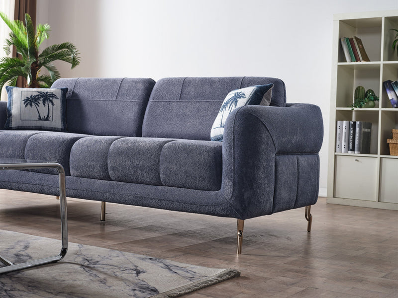 Lugano Convertible Sofa in Dark Grey - 200-ELIF-LUG-A226-3