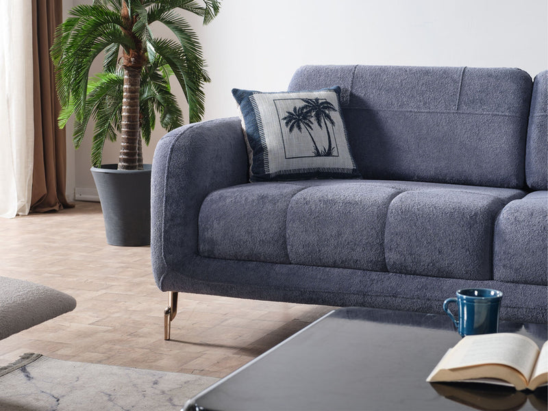 Lugano Convertible Sofa in Dark Grey - 200-ELIF-LUG-A226-3