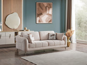 Lugano Convertible Sofa in White - 200-ELIF-LUG-A225-3