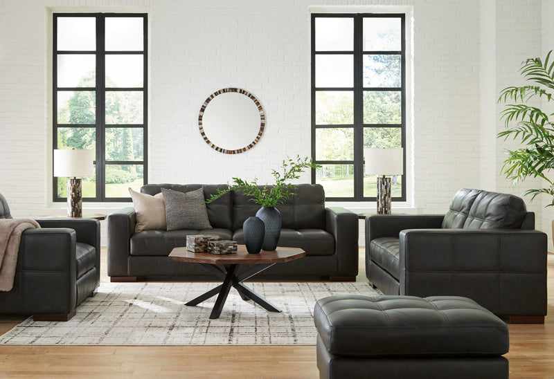 Luigi Thunder Leather Living Room Set - DMV FurnitureLiving Room Set