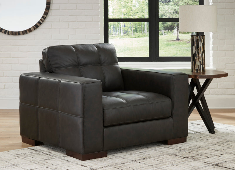 Luigi Thunder Leather Living Room Set - DMV FurnitureLiving Room Set