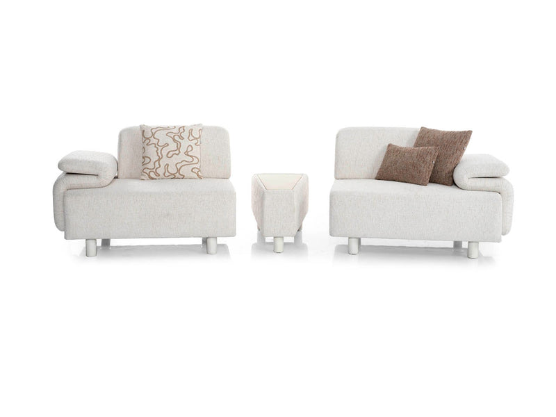 Luma Convertible Module Sofa in Cream - 200-ELI-LUM-TRNT-06-3M