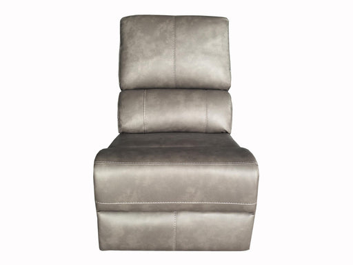 Lumen Leatherette Modular Sectional Armless Chair Charcoal - 600520AC