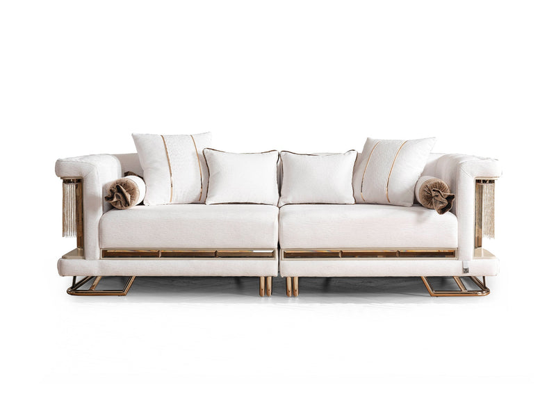 Lumina 4-pieces (2 Sofa & 2 Chair) Livingroom in Beige - 200-ELIF-LUM-A540-3311