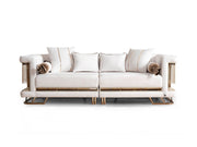 Lumina 4-pieces (2 Sofa & 2 Chair) Livingroom in White - 200-ELIF-LUM-A544-3311