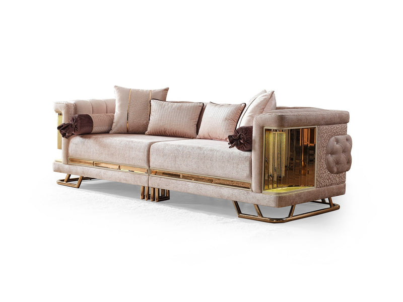 Lumina 4-pieces (2 Sofa & 2 Chair) Livingroom in White - 200-ELIF-LUM-A544-3311