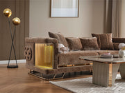 Lumina Stationay Sofa in Brown - 200-ELIF-LUM-A545-3