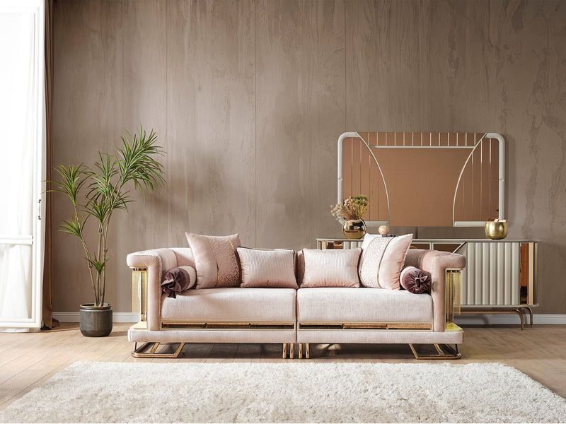 Lumina Stationay Sofa in White - 200-ELIF-LUM-A544-3