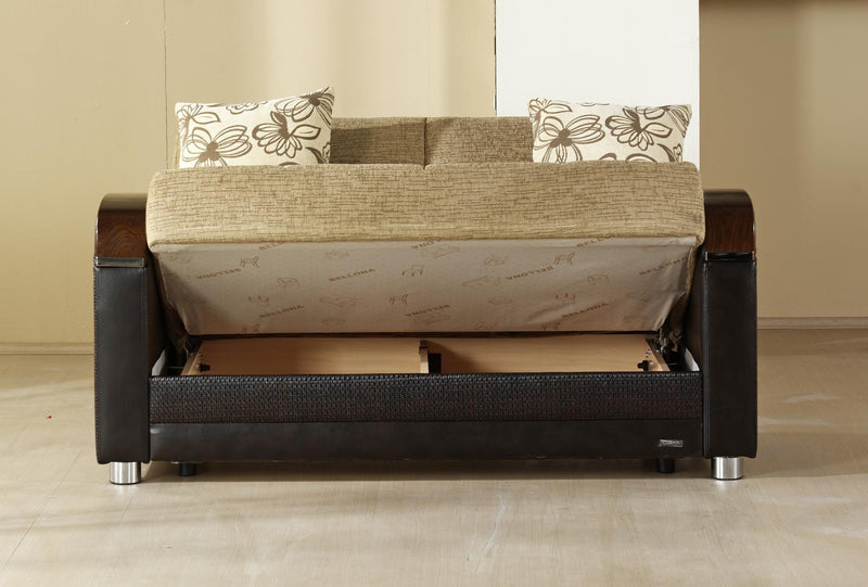 Luna 3 Seat Sleeper (Fulya Brown) 1 Piece - DMV FurnitureSleeper Sofa