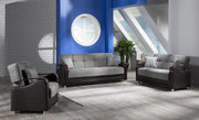 Luna 3 Seat Sleeper (Fulya Gray) 1 Piece - DMV FurnitureSleeper Sofa