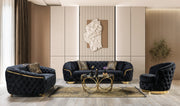 Lupino Black Velvet Chair [ETA: 5/10] - LUPINOBLACK-CHAIR