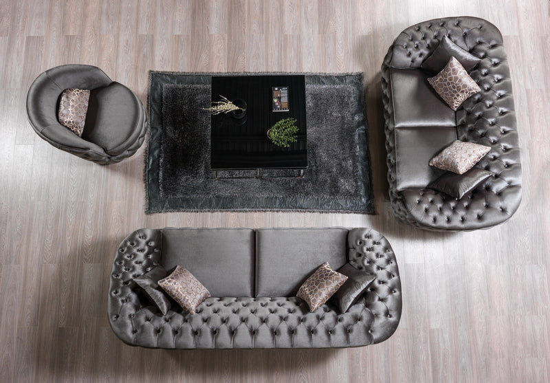 Lupino Gray Velvet Chair [ETA: 5/10] - LUPINOGRAY-CHAIR